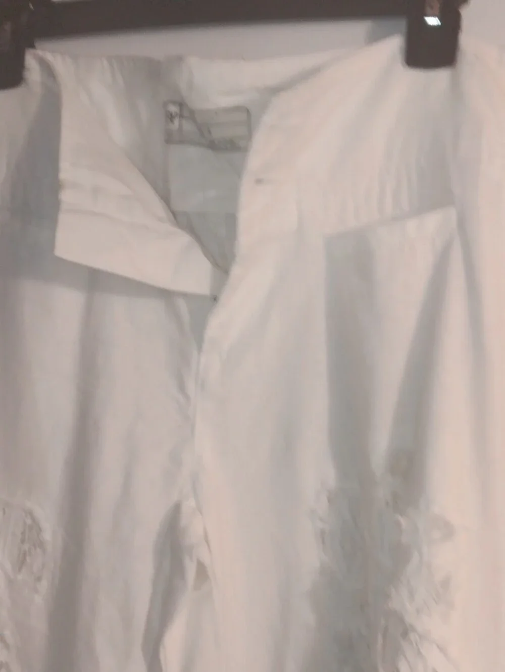 Free People Cream High-Rise Wide Leg Pants